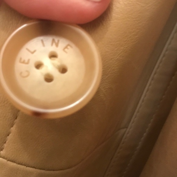 Vintage Celine Cream Leather Trench Coat size 38 - Picture 9 of 14